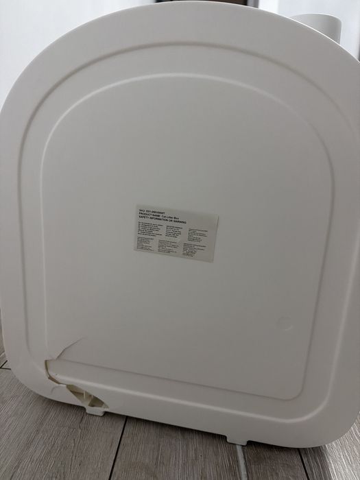 PawHut Litieră pentru Pisici Închisă cu Filtre, Lopățică și Tavă Detașabilă