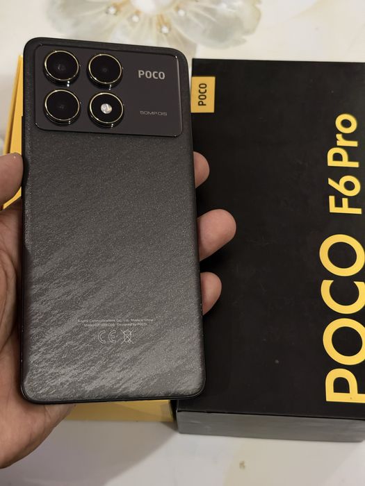 Poco F6 pro 12/256gb holati ideal kamchiliklari yoq karopka dakument
