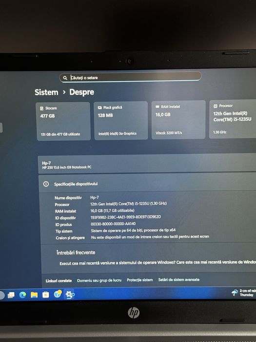 Hp-7 250 15.6inch G9 notebook PC