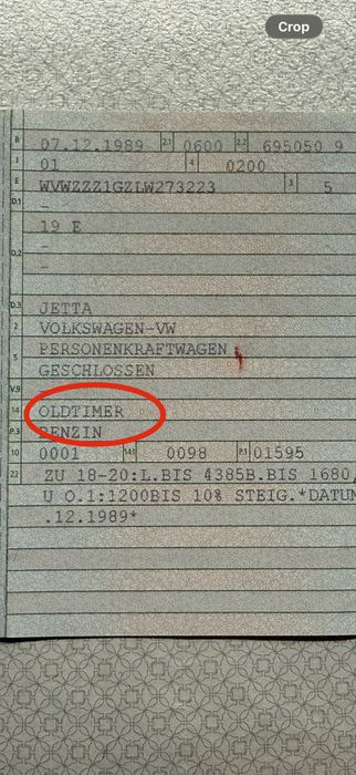 Volkswagen VW Jetta II 2 Coupe ( golf ) - Atestata Istoric