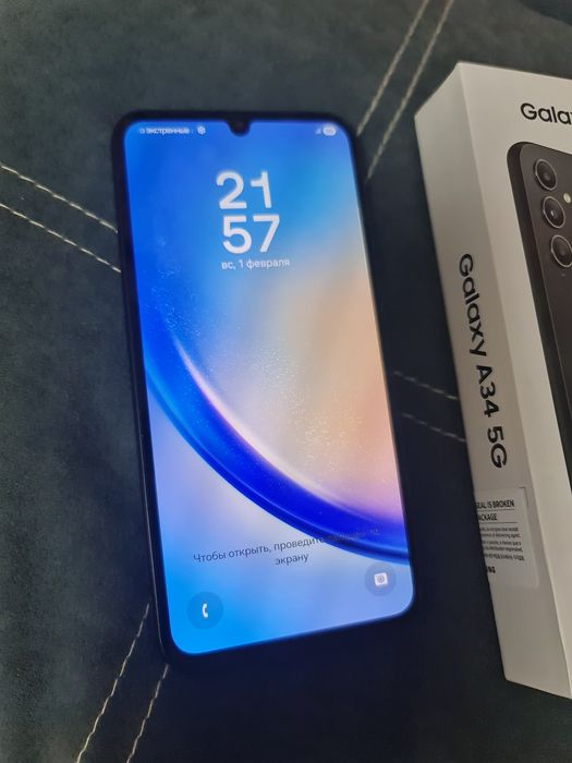 Samsung Galaxy A34 5G с коробкой