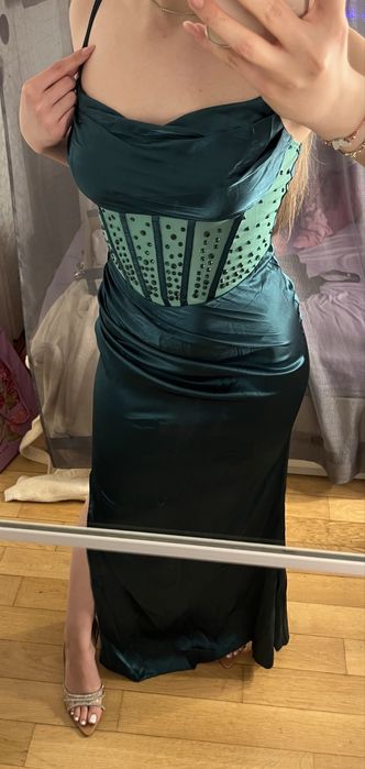 Rochie de seara verde smarald