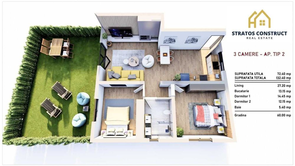 Apartamente noi de vânzare în Blaj, Cartier Chereteu – Stratos Construct SRL