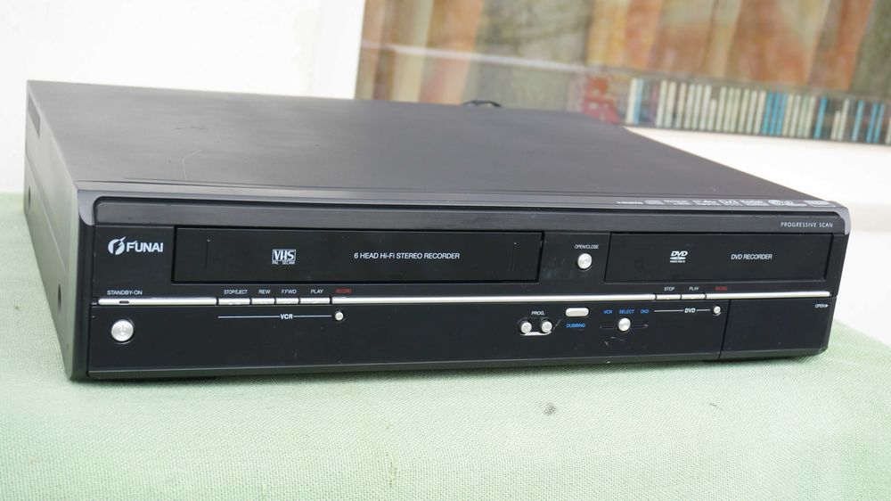 DVD recorder Combo cu VHS FUNAI model WD6D Pal/Secam si HDMI stereo Hi-Fi