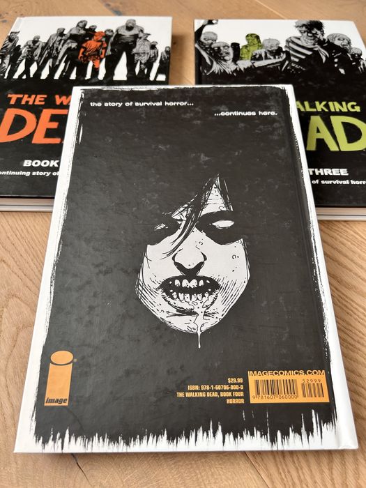The Walking Dead hard cover book 3 4 6