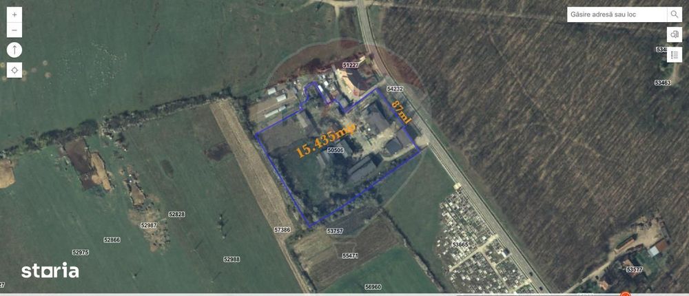 Spațiu industrial 15435 mp. de vânzare in Tinca.