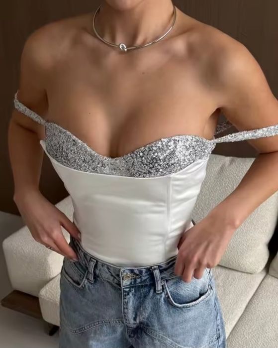 Corset elegant stralucitor Nou