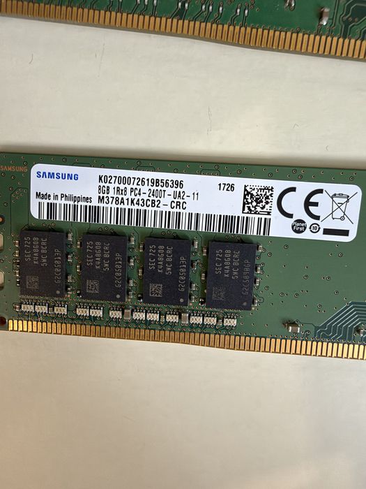 Memorie RAM DDR4 16GB Samsung + 8GB SK Hynix 2400MHz Desktop