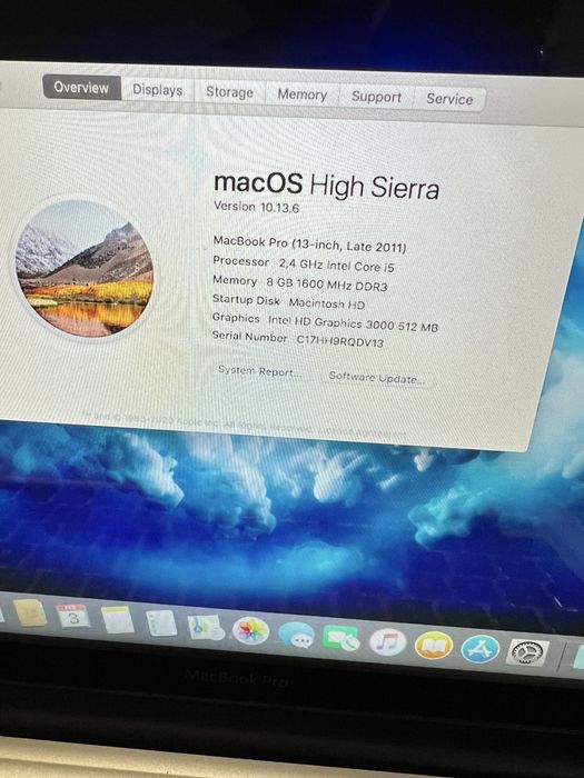 Macbook pro 13  2012