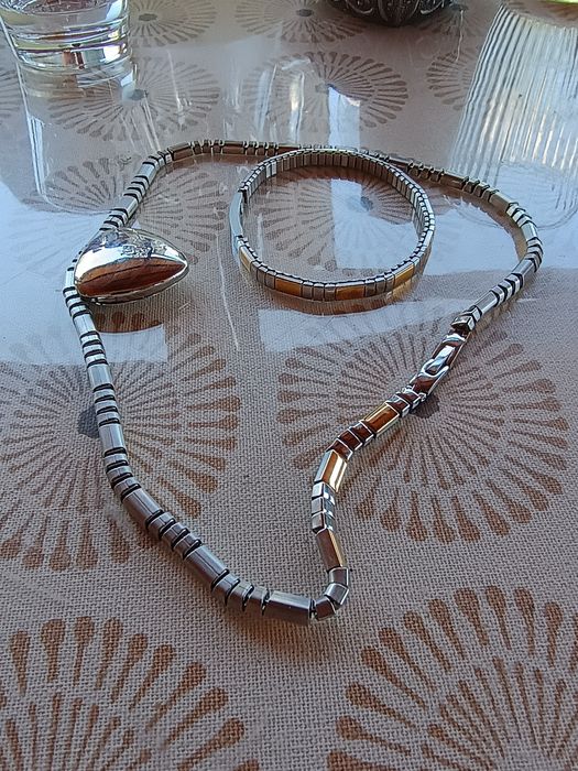 Set bijuterii magnetice terapeutice Energetix (Inimă, colier, brățară) + casetă cadou