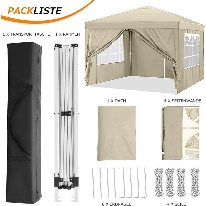 COBIZI Canopy 10x10 Pop Up Canopy Водоустойчива Tent Изскачаща палатка