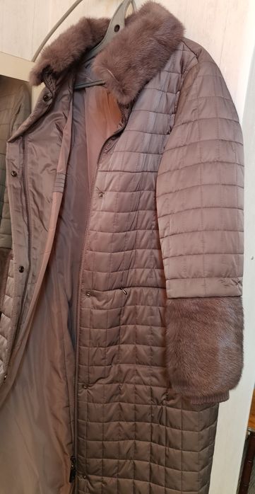 Пальто стеганное зимнее