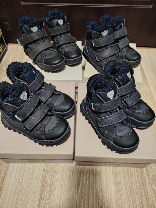 Топли детски боти естествена кожа