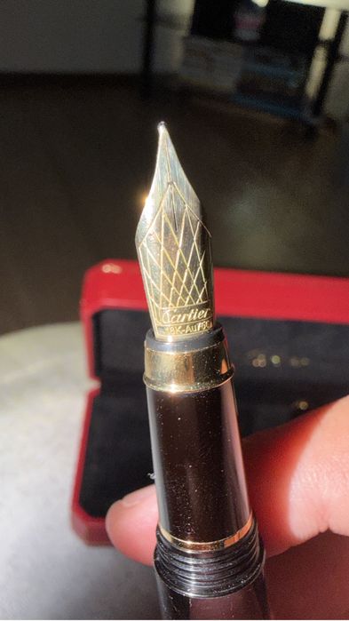 Cartier ручка золотая