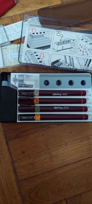 Rotring 2000 nou 2 Rigle calcul, Rigla triangulara