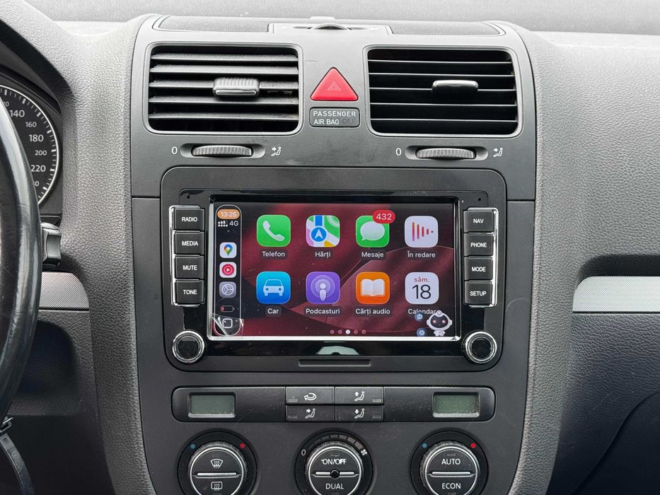 Navigatie VW Tiguan Touran T5 Seat Leon Skoda Fabia 2 Carplay 1-8GB