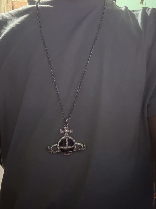 Lanț Vivienne Westwood cu diamante 70cm