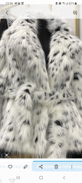 Шуба новая леопард, под "рысь"
