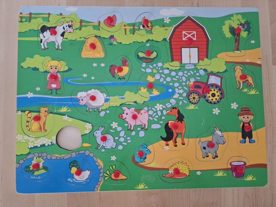 Lot 3 puzzle lemn pentru copii