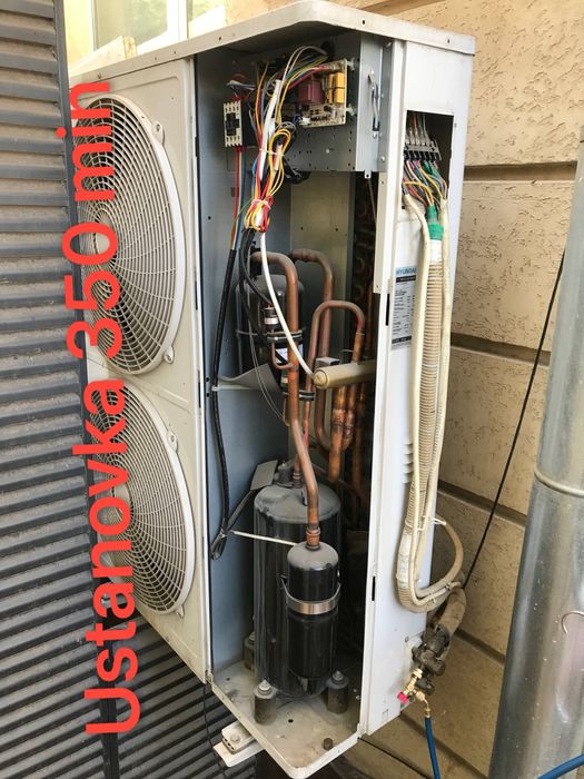 Установка кондиционер и ремонт демонтаж мантаж заправка френ 24/7