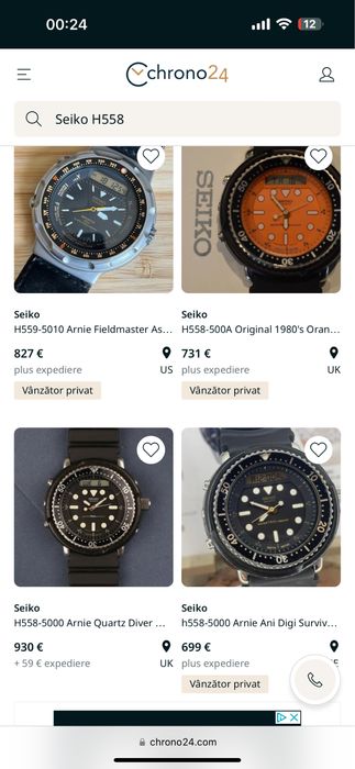 Ultra rar! Seiko Arnie h558-5010 japan. Colectie 1987.