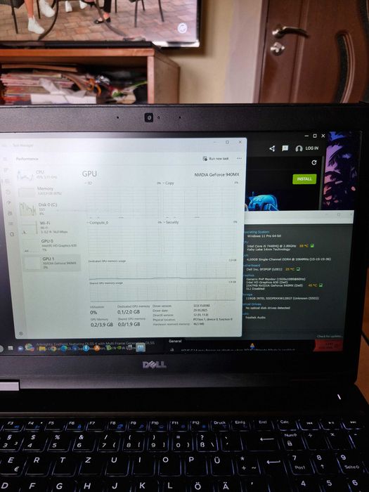Dell 5580-I5 7440HQ-8 GB DDR4-SSD 128 GB M2-15,6''FULL HD IPS-WIN 11