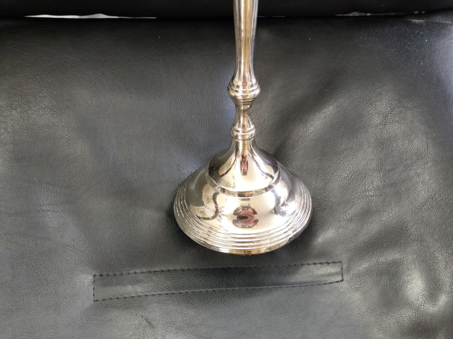 Голям троен свещник метален