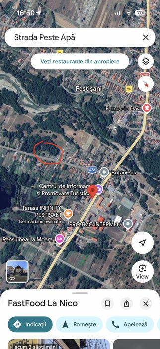 ! Teren unic in gorj cu deschidere de 80ml ( zona turistica )