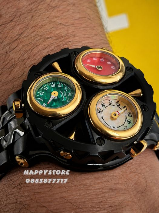 INVICTA Cerberus Black 47 mm, Инвикта нов мъжки часовник