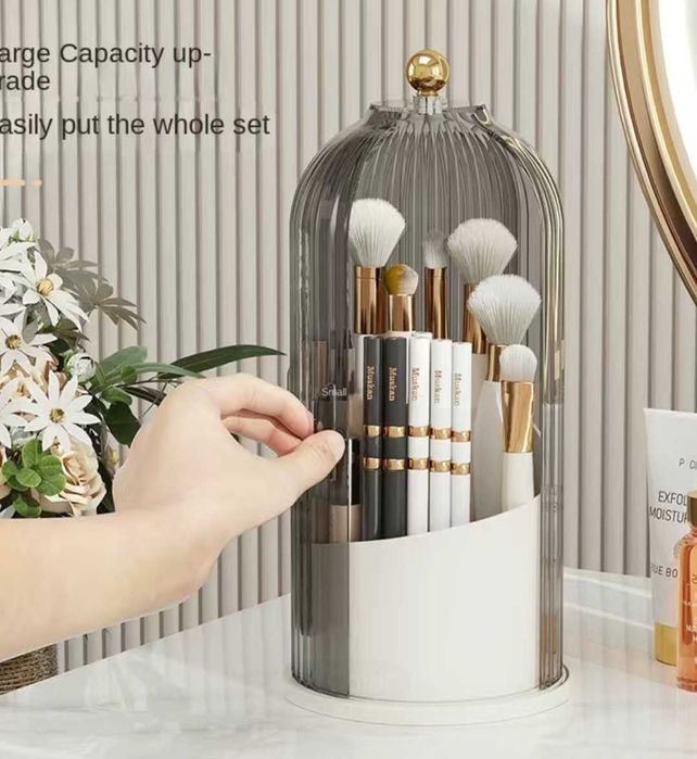 Чисто нови кутии за четки за грим с капак и въртяща се на 360°