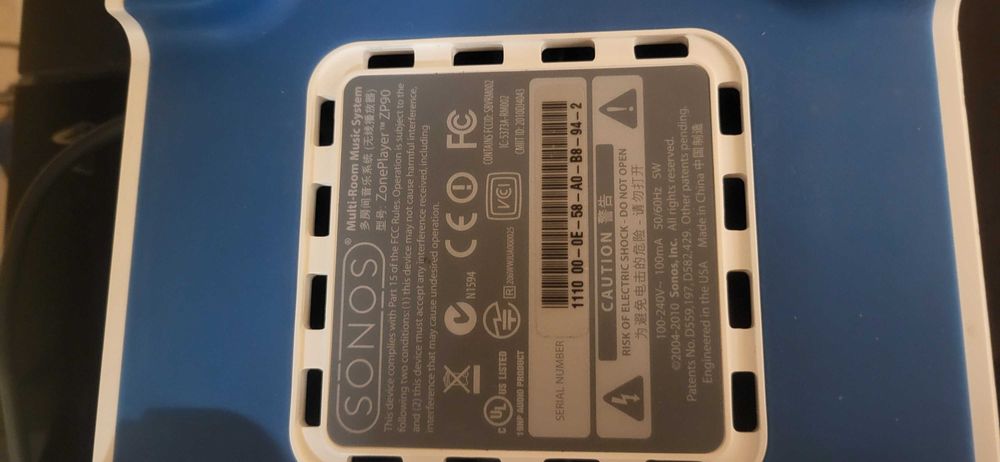 SONOS ZonePlayer ZP90 de piese  se aprinde palpie incontinu