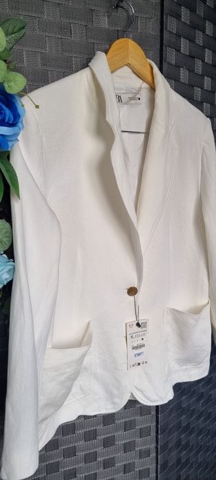 Sacou dama din in&vascoza masura XL Zara