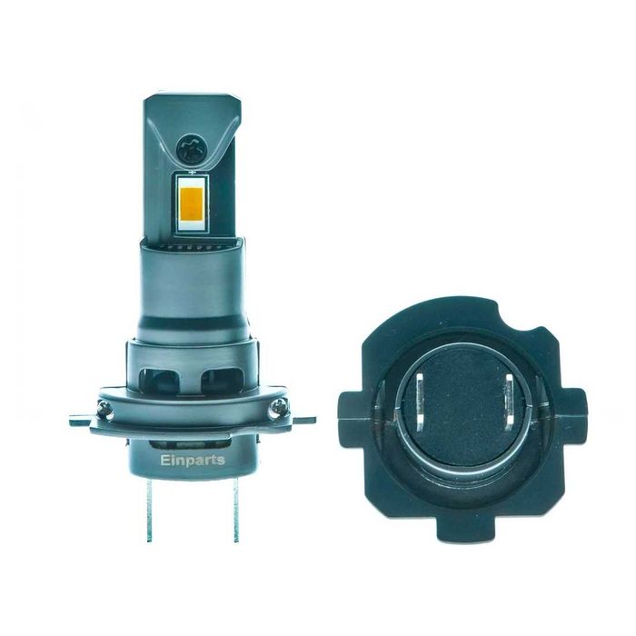 60W LED Мини Диодни крушки H7, 12V, 5000К, Canbus+300% Светлина.