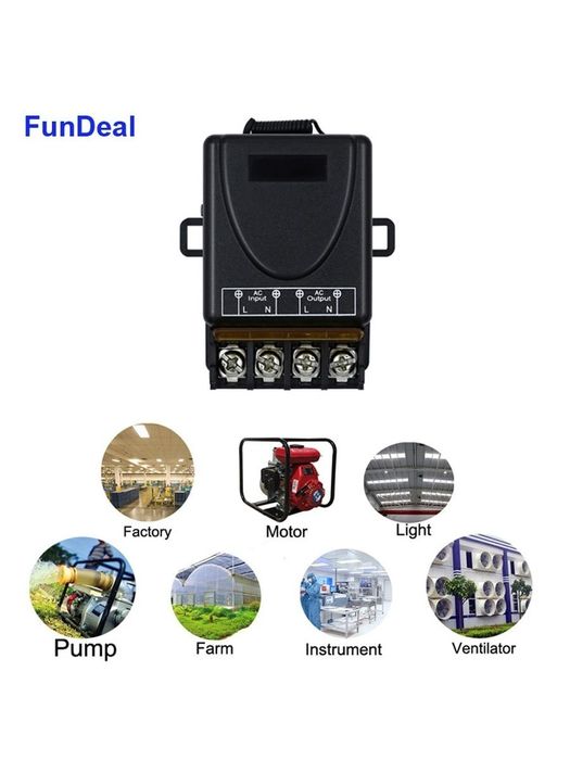 Комплект радиореле 220В 30А с 2-пультами