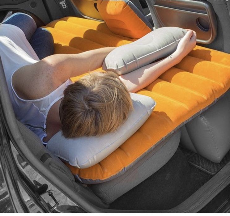 Saltea gonflabila 2 in 1 pentru masina si exterior 135x86x40