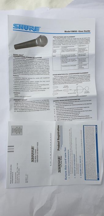 Microfon Shure nou
