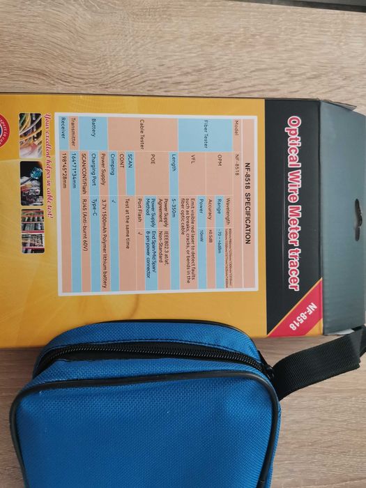 Tester de cabluri rețea Optical wire meter tracer, NOYAFA NF-8518, NOU sigilat