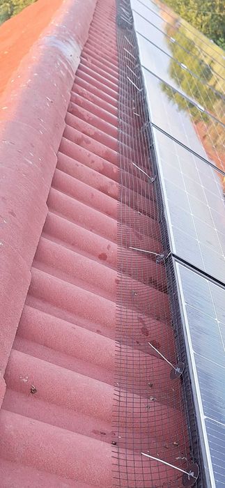 Plasa protectie antipasari panouri solare, 50 elemente de fixare, 15cm