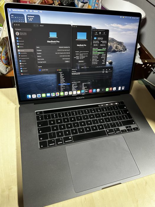 MacBook Pro 16” 2019 i7 / 32GB RAM / Radeon Pro 5300M / Stare Impecabilă + Încărcător Original