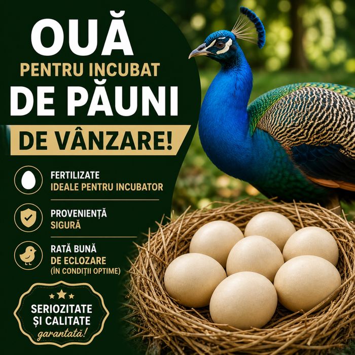 Ouă păuni pentru incubat