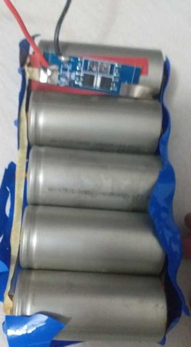 Сборка LiFePO4 аккумуляторов 32650 (5 шт) + BMS