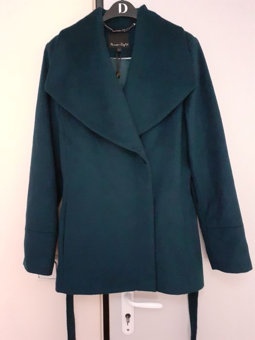 Дамско палто петролено