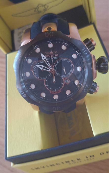 Часовник INVICTA Pro Diver Chronograph Quartz Black Dial