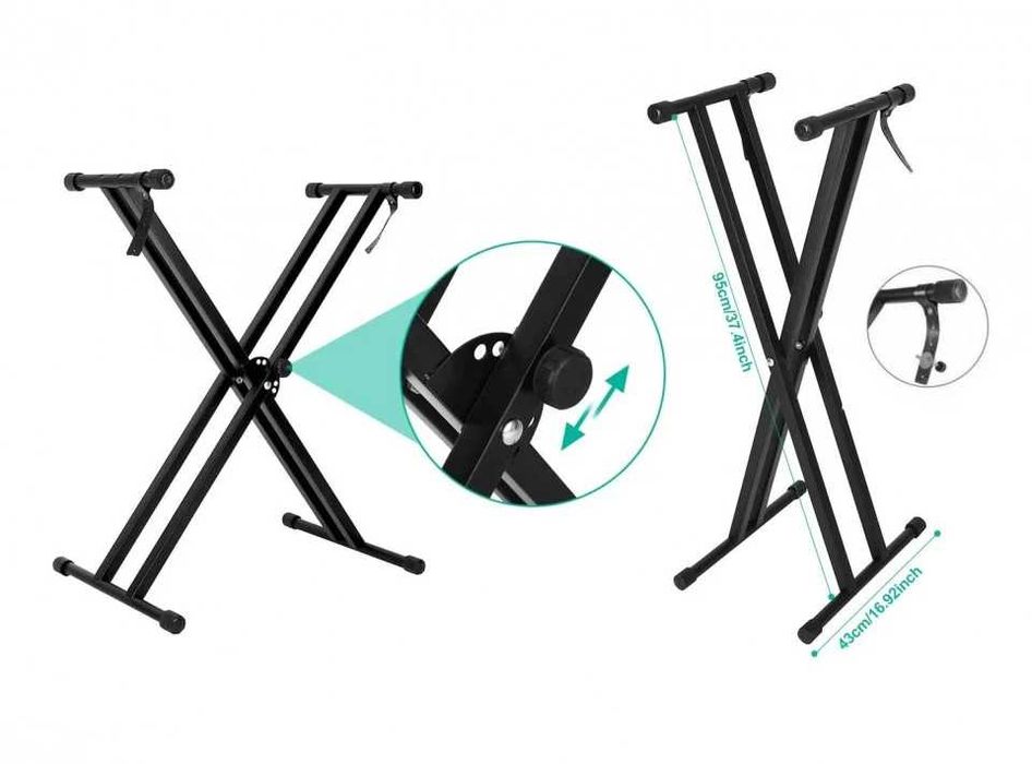 Stativ reglabil in X, Suport pian orga, Stand Pliabil Masa Pupitru DJ