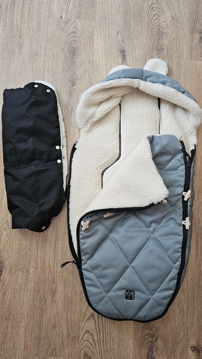 Бебешки чувал с мека овча вълна Kaiser XL Ears Wool