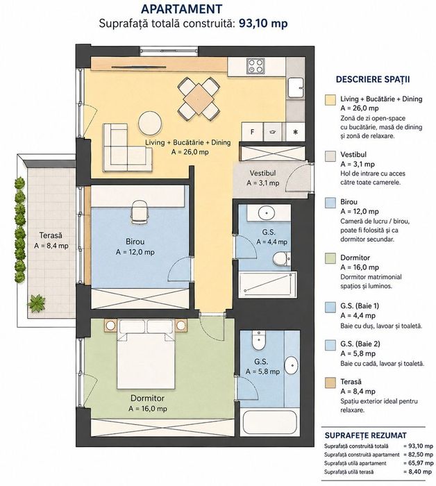 Apartament 3 camere in Cortina Elysium | Baneasa