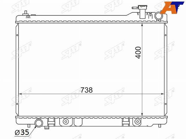 Радиатор Infiniti G35