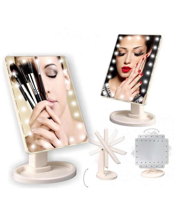 Светещо лед огледало с 22 LED светлини