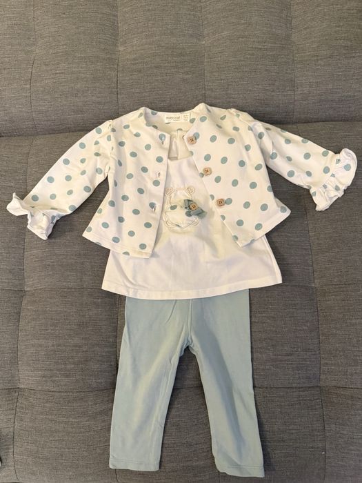 Бебешки комплект  клин тениска и сако на Next 100% памук