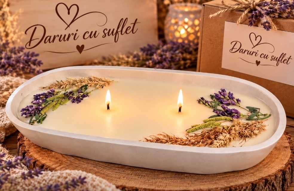 Lumanare decorativa handmade